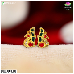 Jadaau MayuraKrit Kundal - Milma (Silver) Size 1