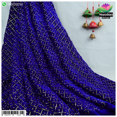 Velvet Choras Kaam Vastra - Dark Blue