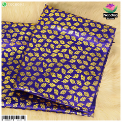 Reshmi Chapa Vastra - Dark Blue