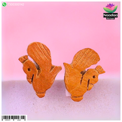 Chandan Mayurakrit Kundal - Size 2 For 1 To 2 No. Swaroop