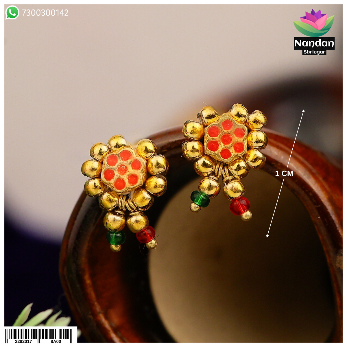 Meenakari Karnfool -