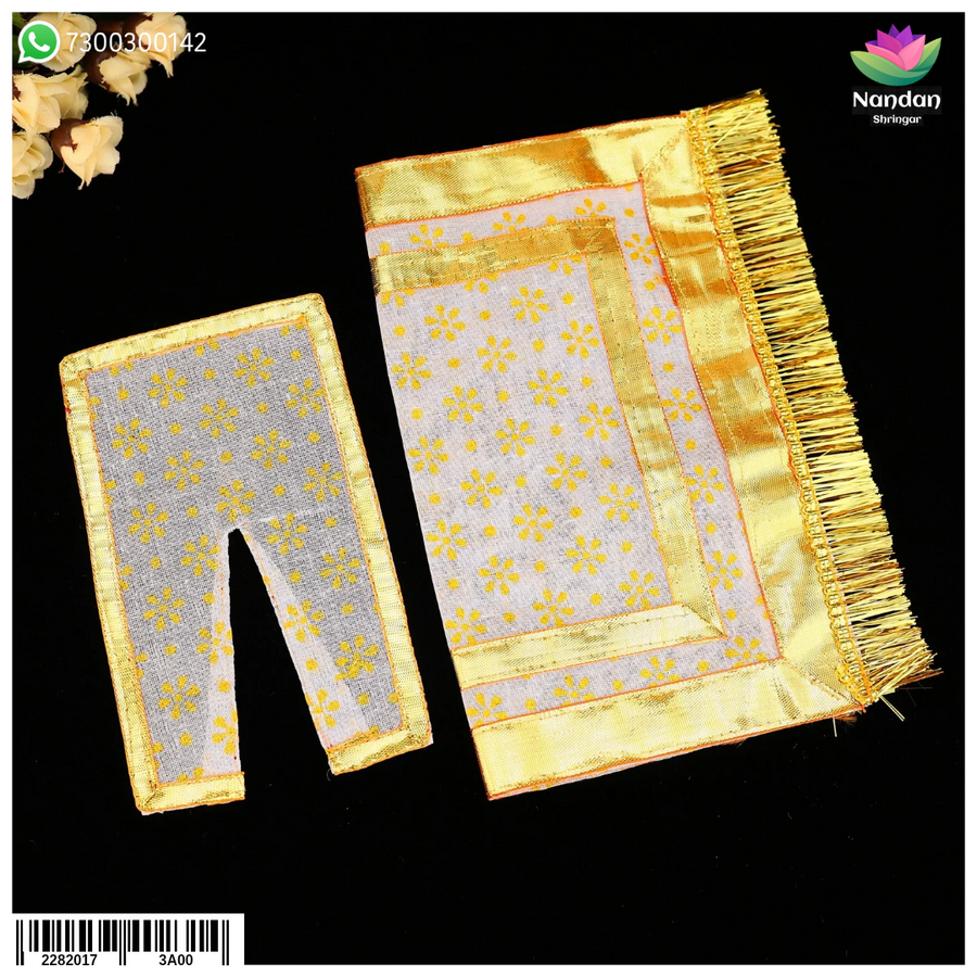 Navratri Chapa Chira Odhni - White