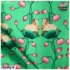 Cow Print Vastra ( Green)