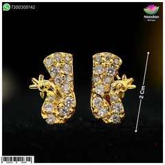 MayuraKrit Kundal - Silver (Heera)