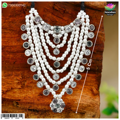 Hasli Haar Kesri Moti - (Silver)