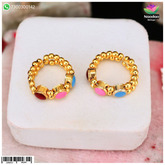 Holi Special Pachrangi Soneri Kada - ( Silver )