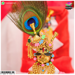 Meenakari Pachrangi Holi Shringar