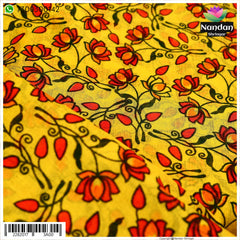 Kamal Print Vastra - Yellow