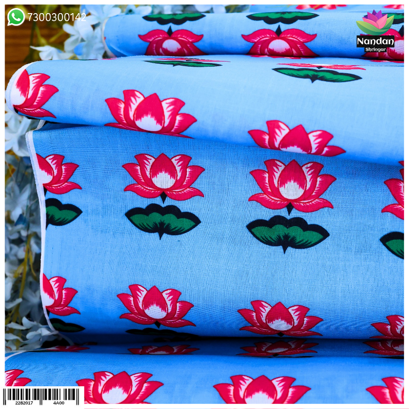 Kamal Print Vastra - Blue Design 2