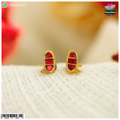Makrakrit jadaau kundal by Nandan Shringar featuring intricate kundan design and traditional craftsmanship.
