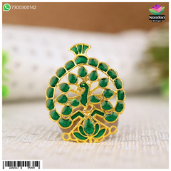 Laddu Gopal Meenakari Mukut Green (Without Kiran)