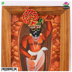 Laddu Gopal Meenakari Mukut Red (Without Kiran)