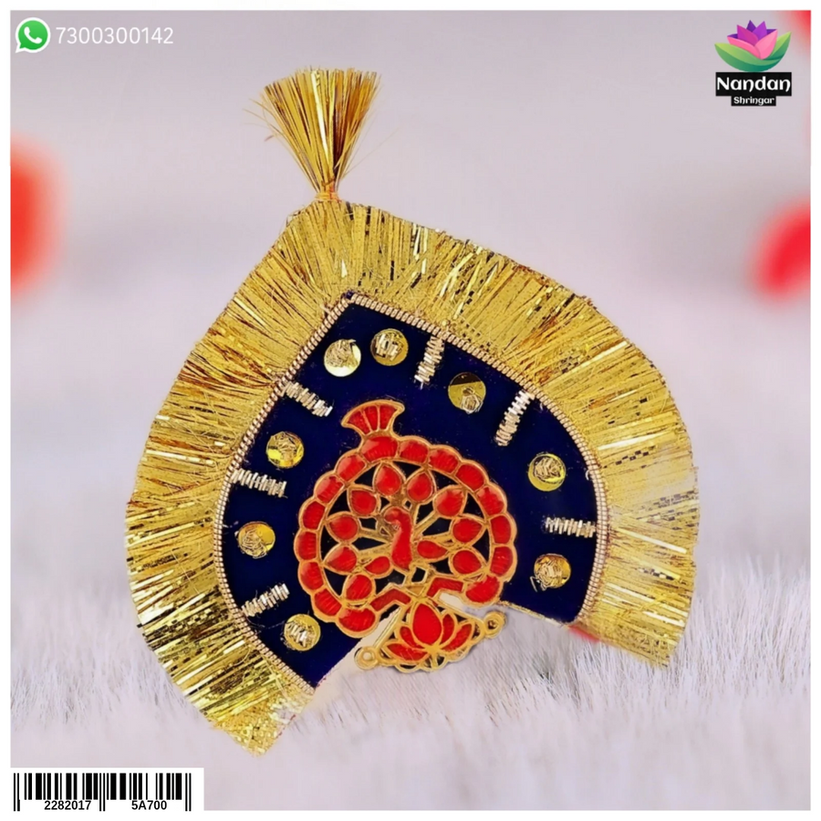 Meenakari Mukut - Red (With Kiran)