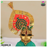 Meenakari Mukut - Green (With Kiran)