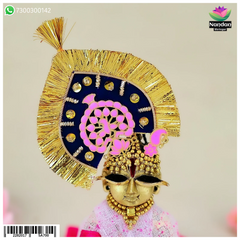 Meenakari Mukut - Pink (With Kiran)