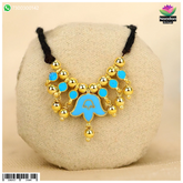 Meenakari Traval/Kandora Silver (Blue)
