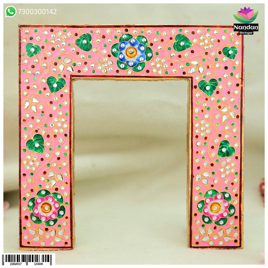 Meenakari Pithika - Pink( Gulabi ) Design 2