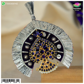Laddu Gopal Silver Mukut (Golden-Blue)