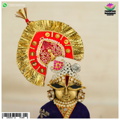 Laddu gopal Manek Mayur Mukut - (Silver)
