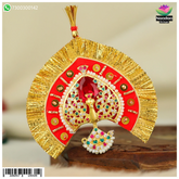 Laddu Gopal Milma Mayur Mukut Big Size (Silver)