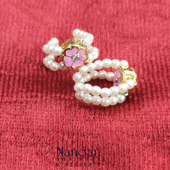 Gulabi Firoza meenakari kada (reversable) - nandanshringar
