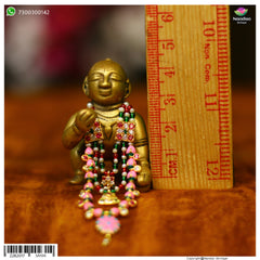 Janmashtami Special Haar (Silver, Real Pearl)