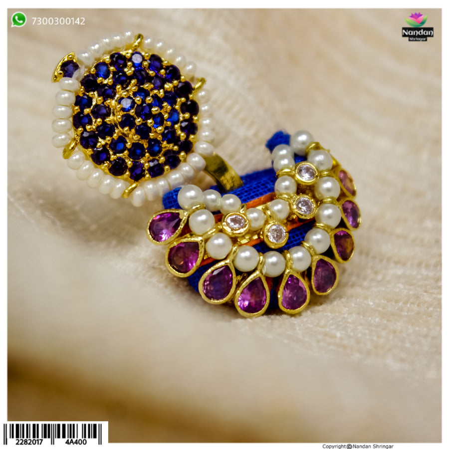 Gol Chandrika with Paag - Silver (Neelam)