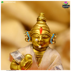 MayuraKrit Kundal - Silver (Firozi)