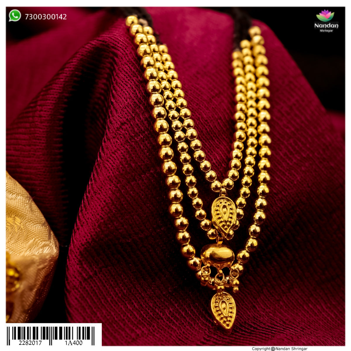 Silver Vasant Ko Soneri Haar by Nandan Shringar featuring intricate traditional design and silver craftsmanship.