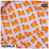 Cow Print Vastra - Yellow