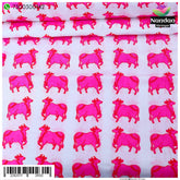 Cow Print Vastra - Pink