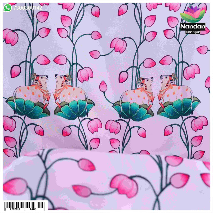 Cow Print Vastra ( safed )