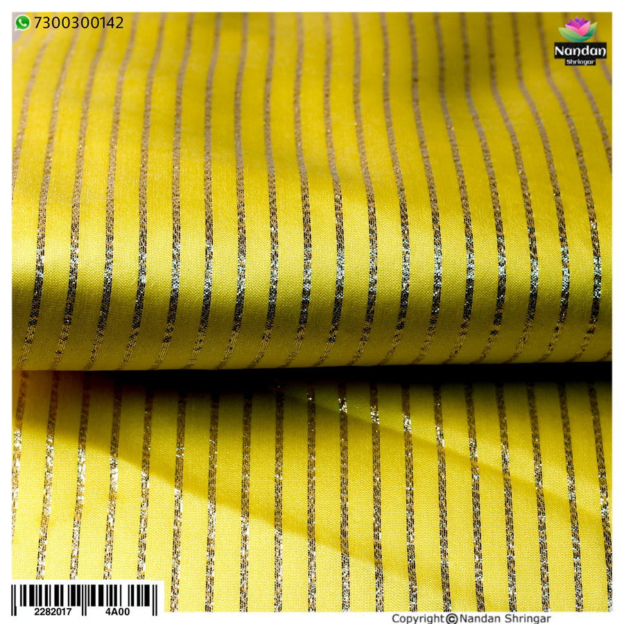 Taas Zari Vastra - Yellow (Nimbu Pila)