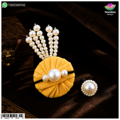Real Pearl Moti Shringar - 9 Inch Swaroop