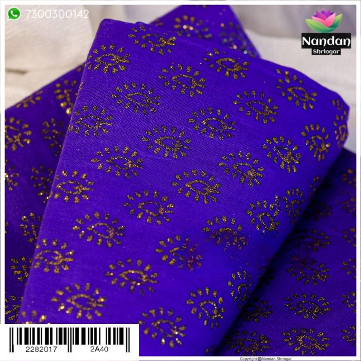 Navratri Special Vastra - Violet (Jambali) - nandanshringar