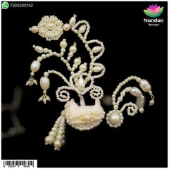 Gol Chandrika with Paag And Shishfool - Silver ( Moti )