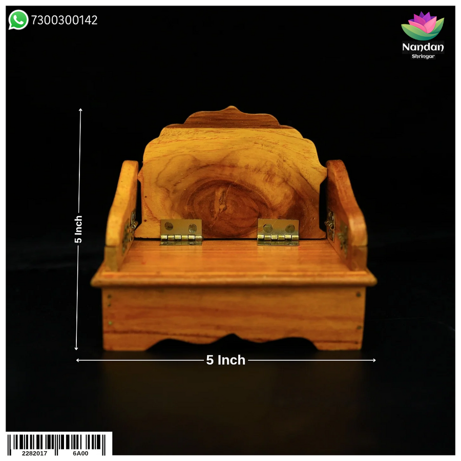 Wooden Sinhasan - Folding (5 Inch )