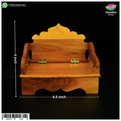 Wooden Sinhasan - Folding (6.5 Inch)