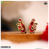 MayuraKrit Kundal - Silver Color : Manek