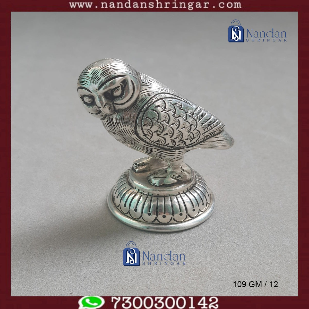 Owl - Fine Silver (109 GM)
