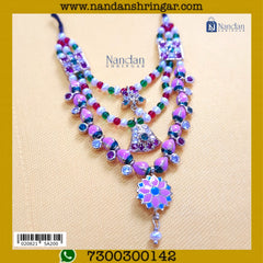 Janmashtami Special Haar (Silver, Real Pearl)