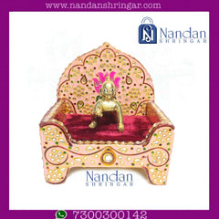 Meenakari Moti Laddu Gopal Sinhasan