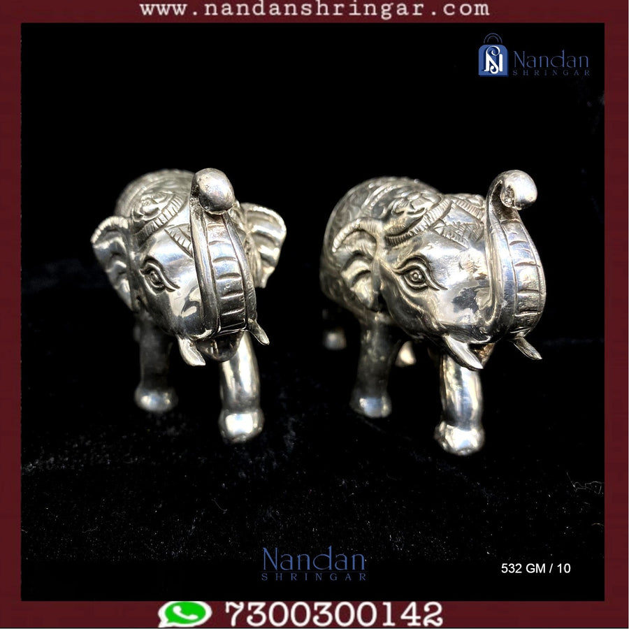 Elephant Fine Silver - One Pair