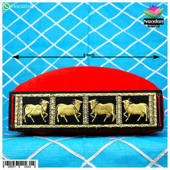 Cow Gaadi Mohra - Black 8 Inch