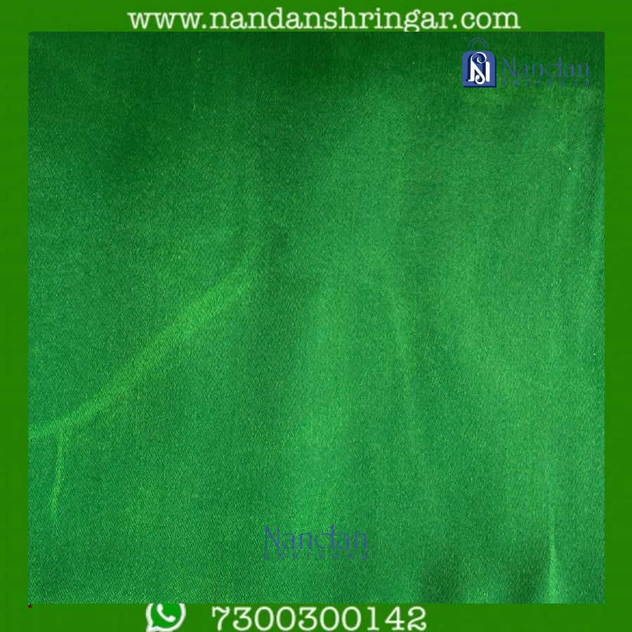 Premium Satin Vastra - Green (Hara)