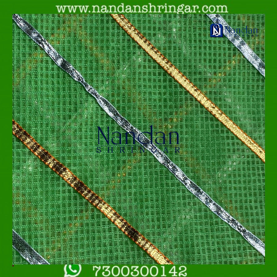Dhora Wala Doriya Special Zari Vastra - Green (Hara)