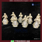 Gopi Set by Utsav Arts featuring 8 pieces of fine silver decorative items with intricate designs and craftsmanship.