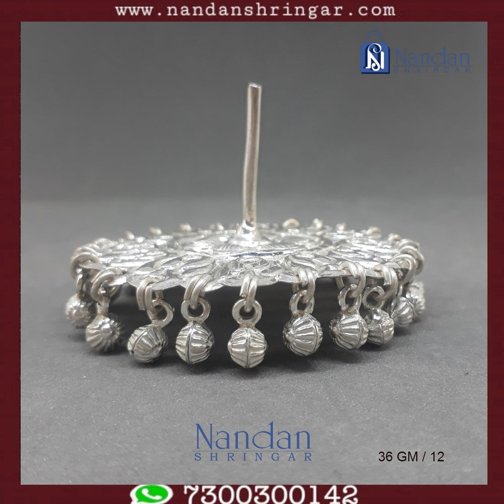 Fine silver Designer Chakri by Utsav Arts, showcasing intricate detailing and elegant craftsmanship.