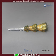 Fine silver Nandan Shrinar Lalanji by Utsav Arts, showcasing intricate craftsmanship and elegant design details.