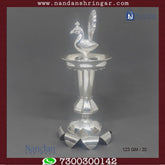 Mayur Fountain by Utsav Arts, showcasing intricate fine silver design and elegant craftsmanship.